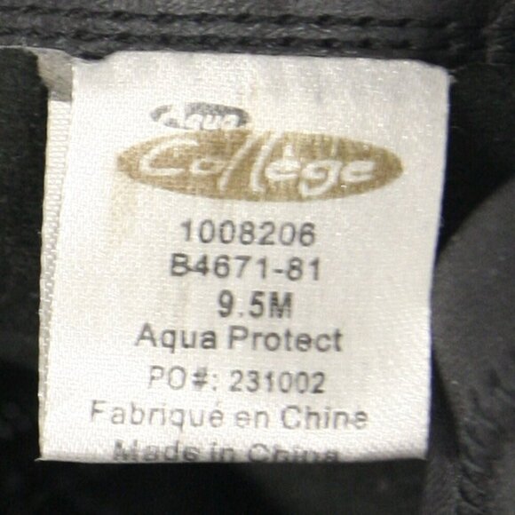 Aqua College Black Leather Sexy Heeled Ankle Boots Sz 9.5 - Picture 9 of 13